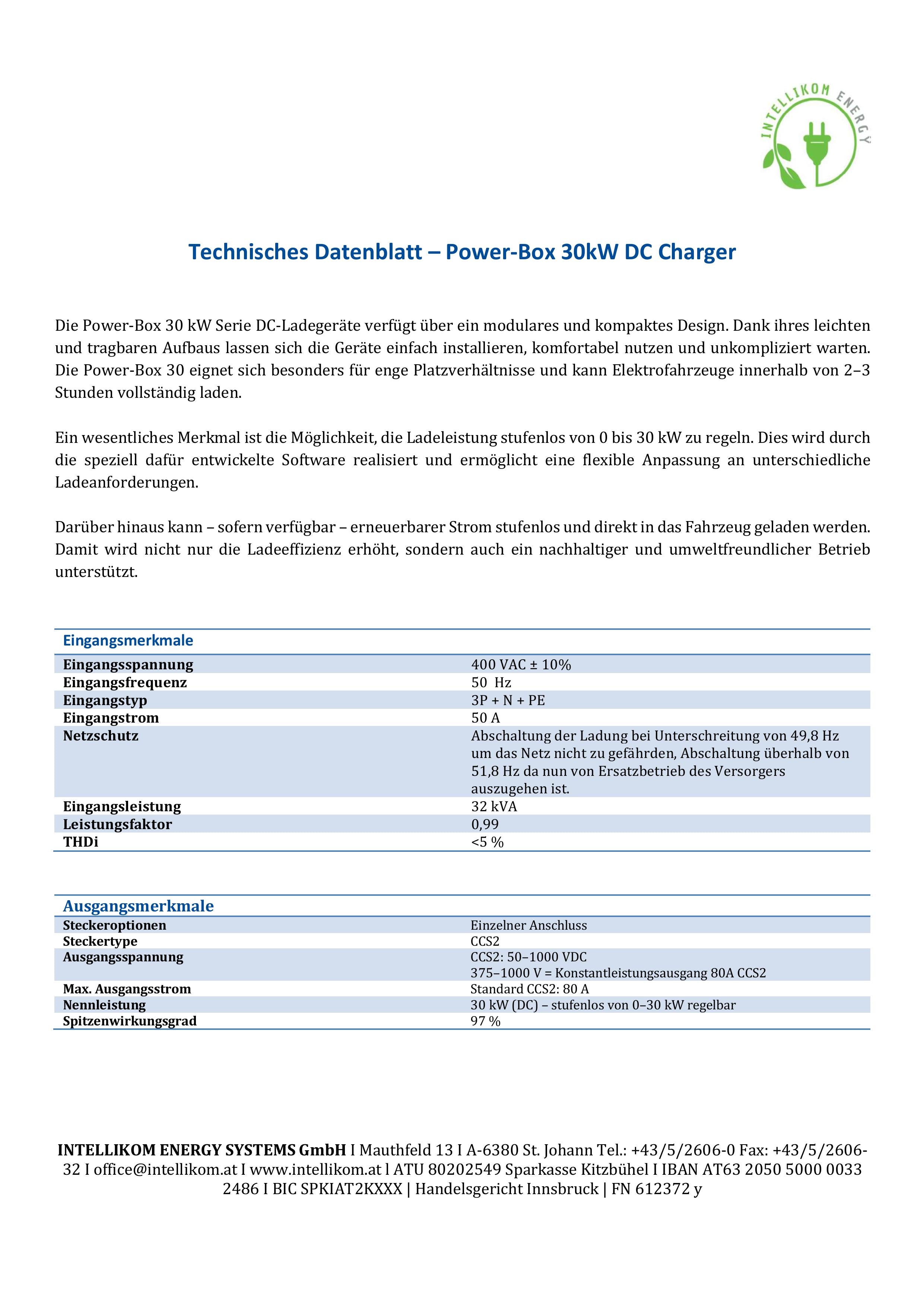 DC Power Box 30 - Wandmontage